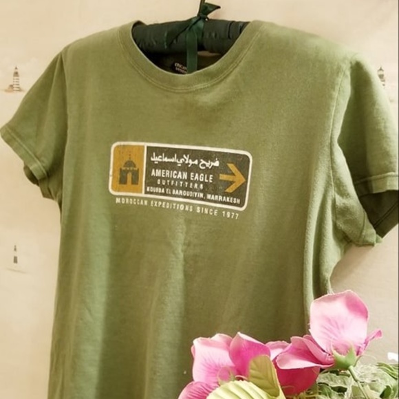 American Eagle Outfitters Tops - AE Morocco TEE ~ Adventurer Spree edition